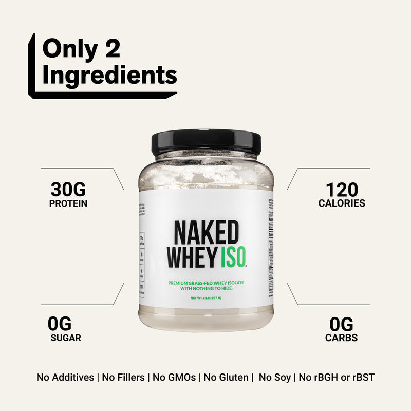 Grass Fed Whey Isolate Protein Powder - Unflavored