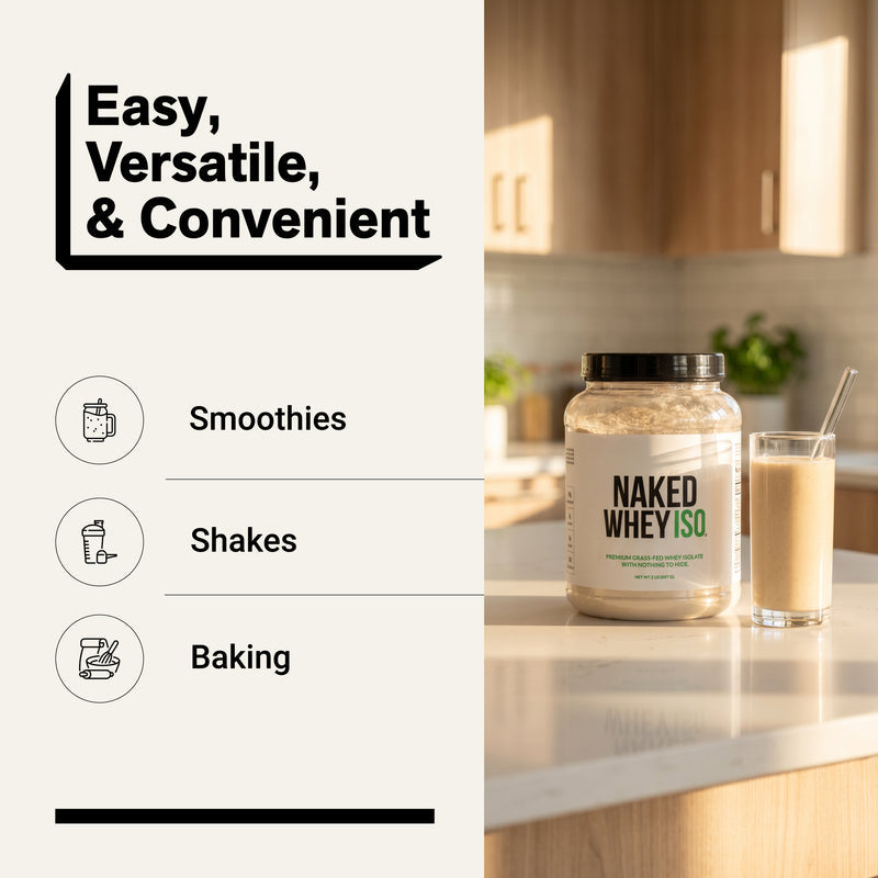 Grass Fed Whey Isolate Protein Powder - Unflavored