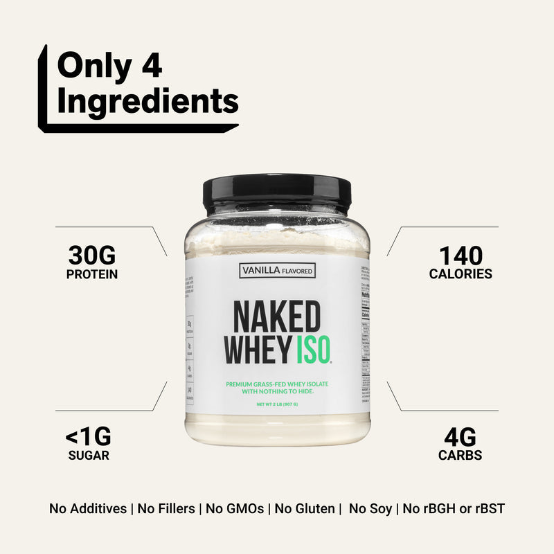 Vanilla Grass-Fed Whey Isolate Protein Powder - Vanilla