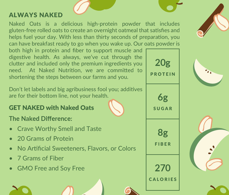 Green Apple Cinnamon Protein Oats - Green Apple Cinnamon