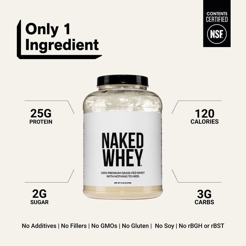 Grass Fed Whey Protein Powder - Unflavored