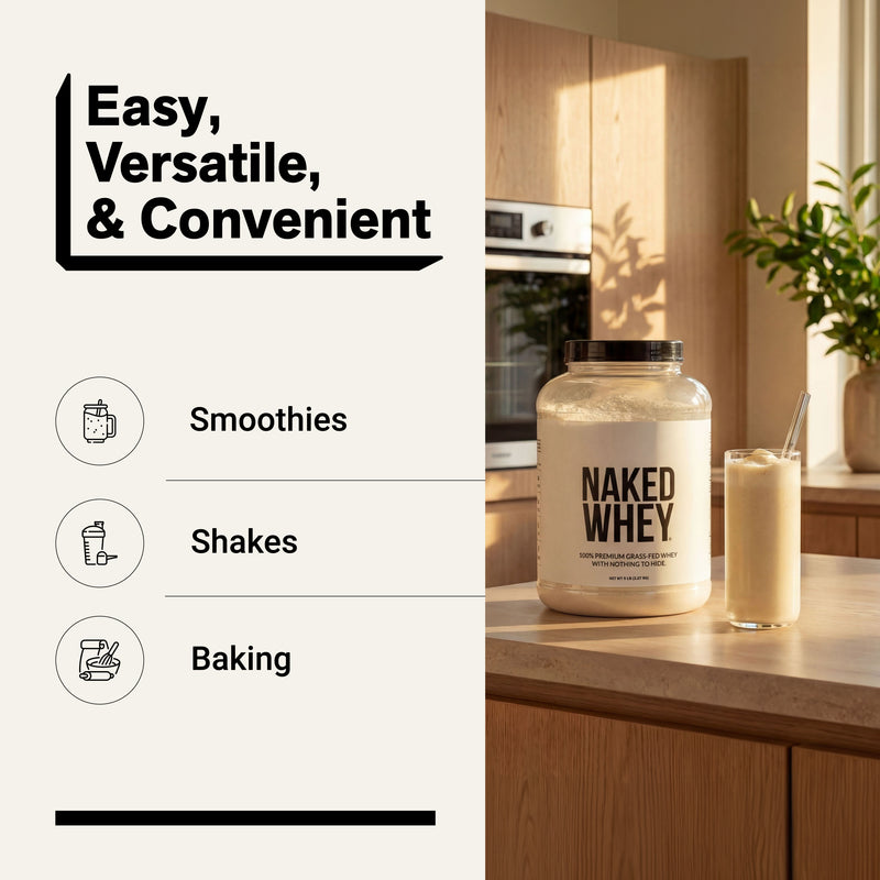Grass Fed Whey Protein Powder - Unflavored