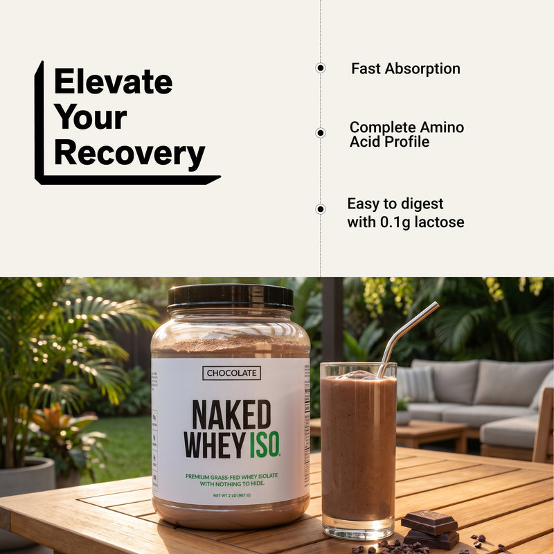 Chocolate Grass-Fed Whey Isolate Protein Powder - Chocolate