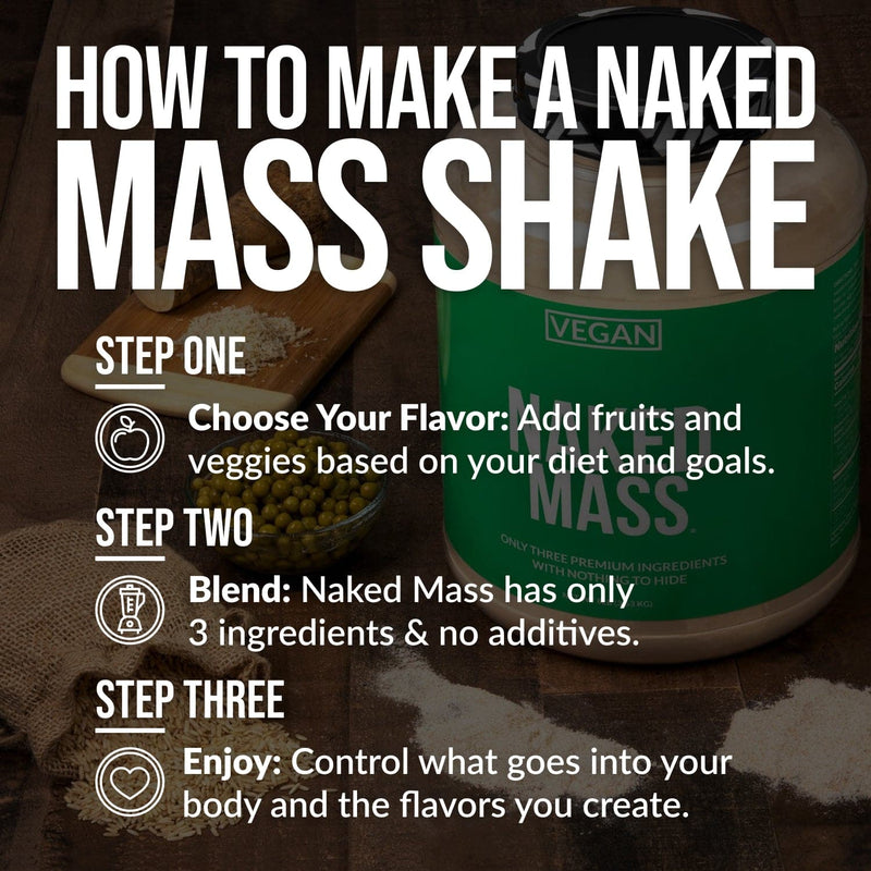 Vegan Mass Gainer Supplement - Unflavored (Vegan)