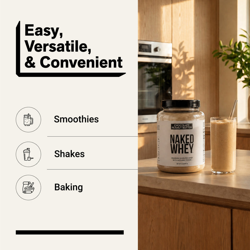 Chocolate Peanut Butter Whey Protein Powder 2LB - Chocolate PB