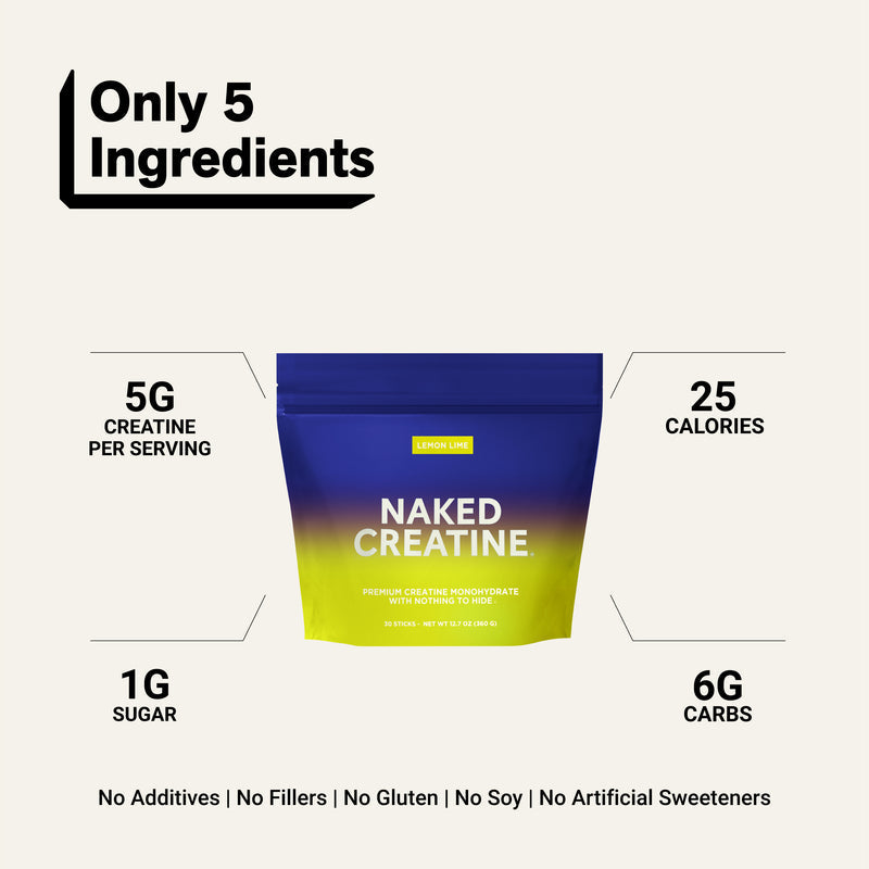 Lemon Lime Creatine Travel Packs - Lemon Lime Sticks